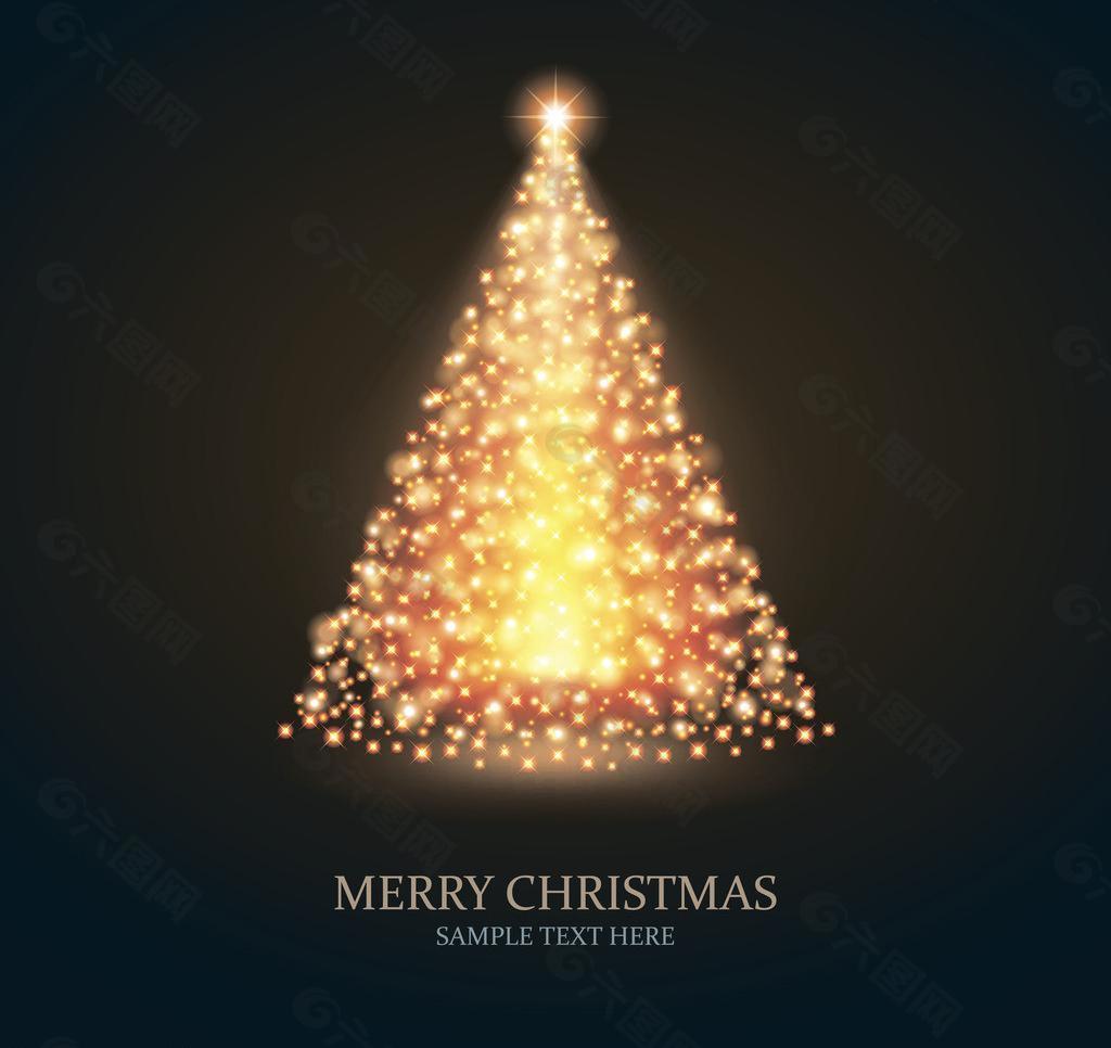 创意星光圣诞树图片