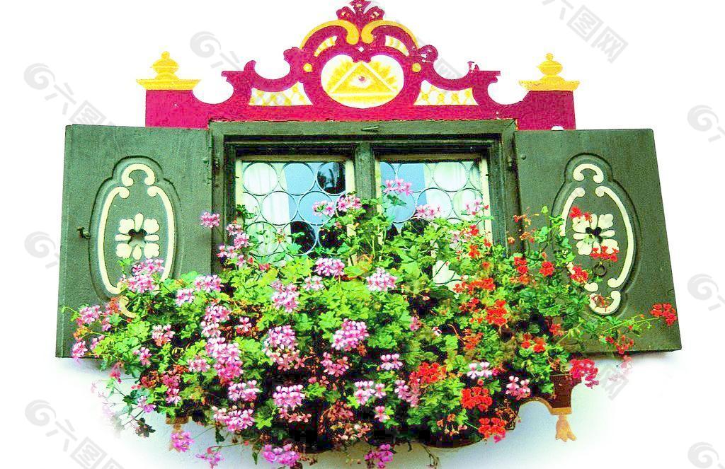 欧式花窗花式窗户图片