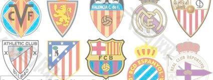 西班牙足球俱乐部标志矢量