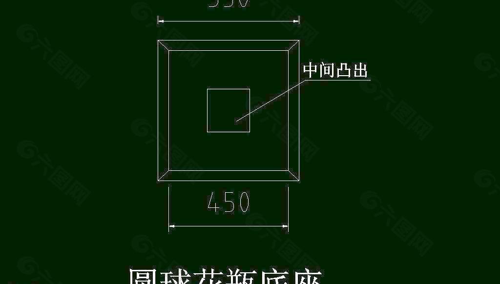 欧式构造 花盘圆球底座图片