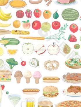 水果和蔬菜的向量