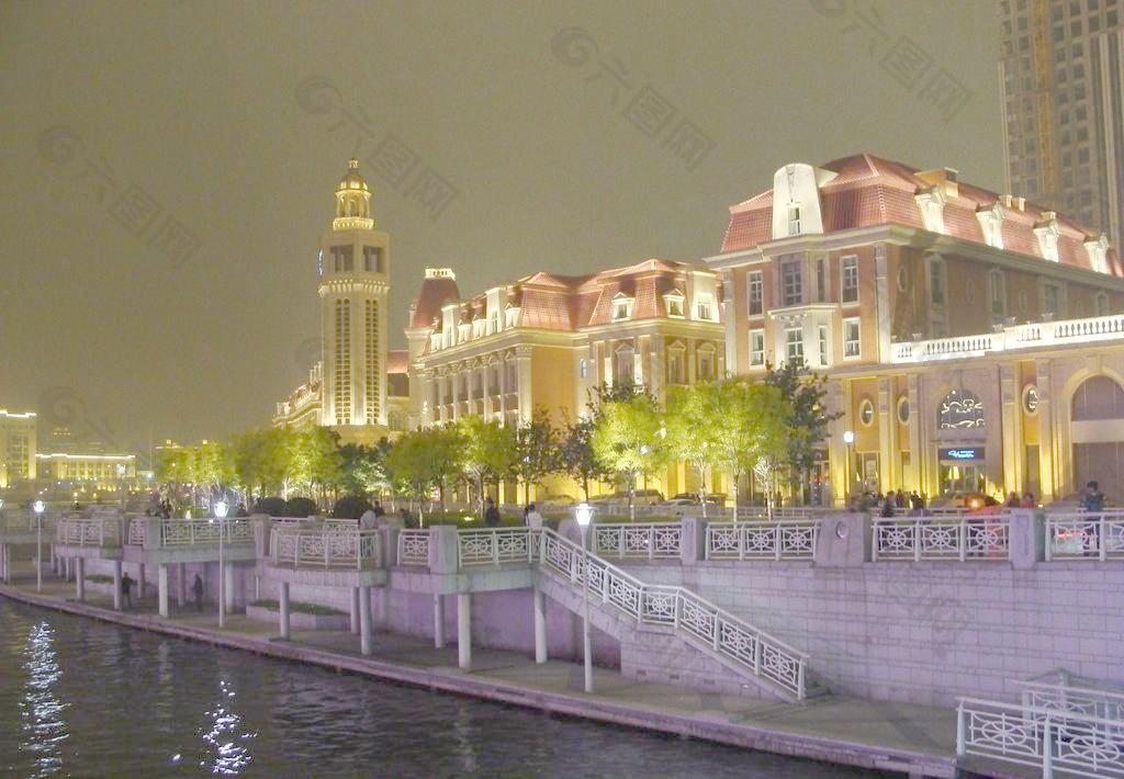 天津站对面的欧式建筑图片