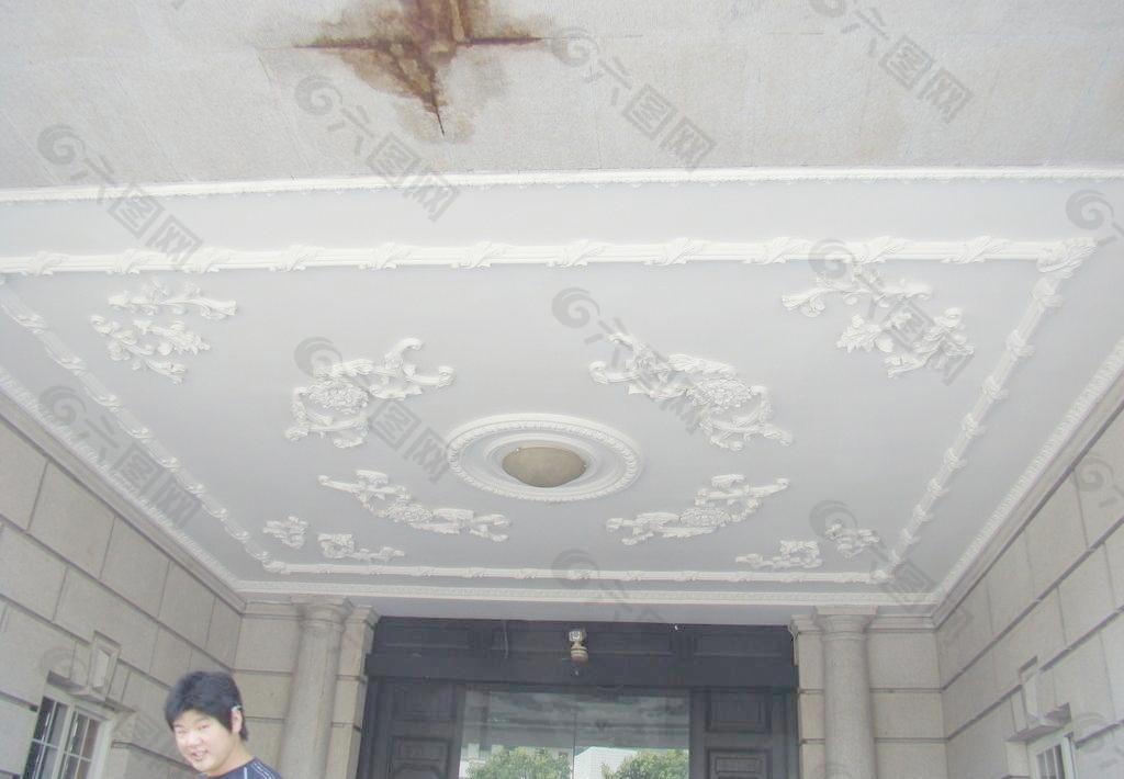 上海闵行区人民法院欧式建筑特写图片