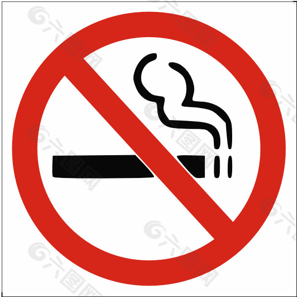 禁止吸烟的标志剪贴画