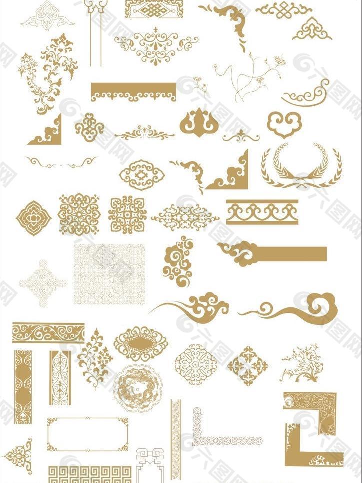 中国古典精品花纹图片