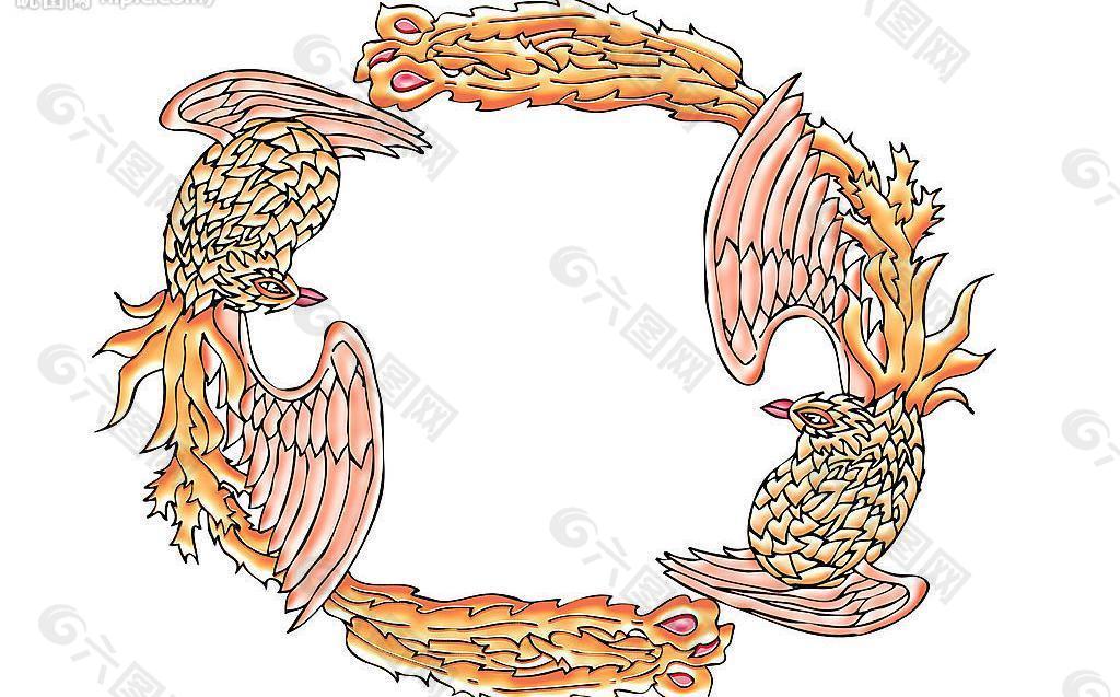环形花边边框图片