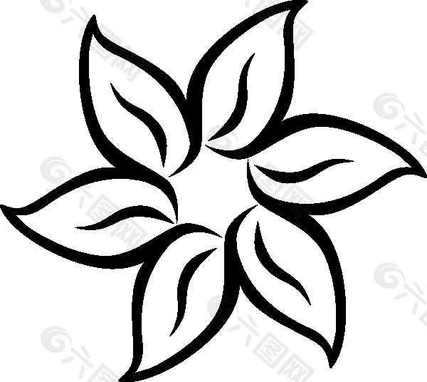 装饰花剪贴画