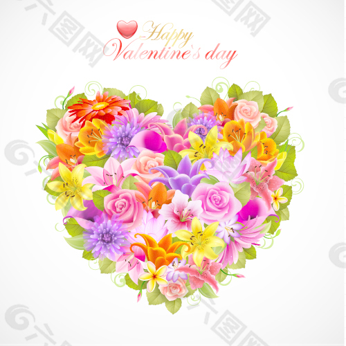 每天花02 valentine39s背景矢量