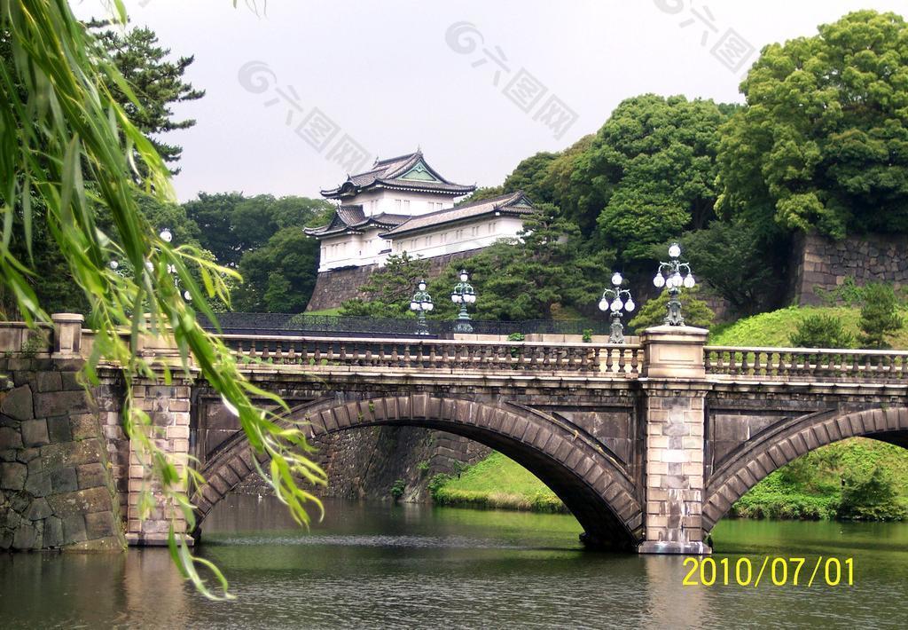 日本东京皇宫外风景图片