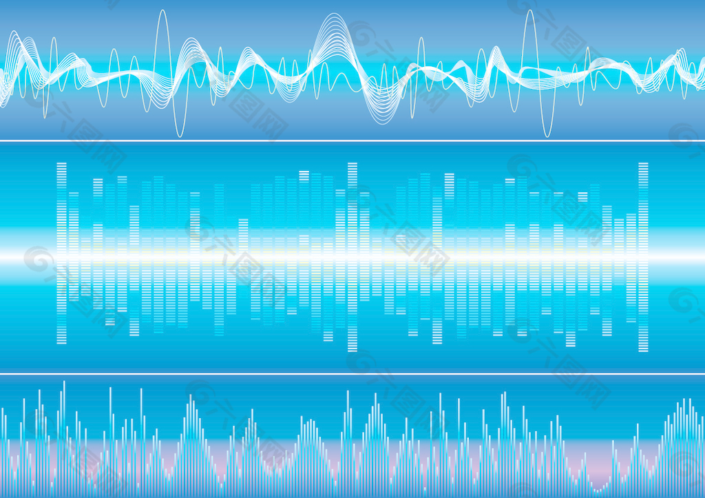 动态音频波03矢量