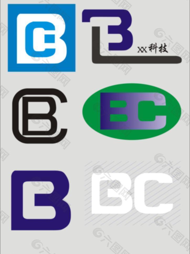 bc字母logo设计图片