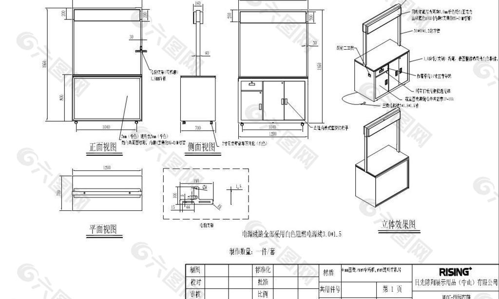 1 2米长标准演示台图片