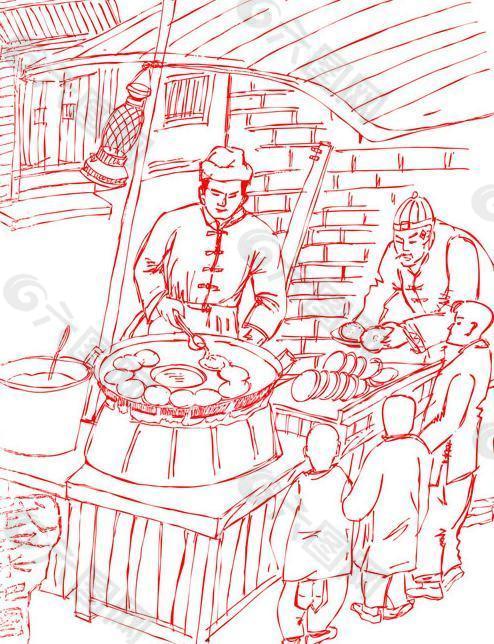 武汉传统小吃米粑图图片