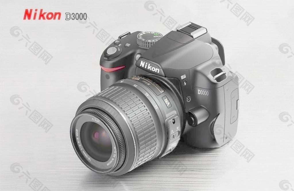 nikon d3000 透视图图片