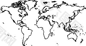 世界地图剪贴画