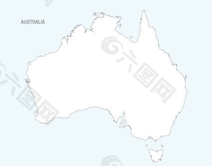 澳大利亚地图矢量