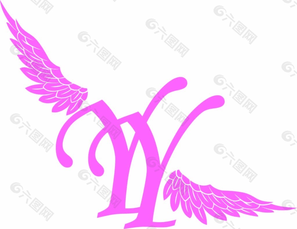 婚礼字母翅膀