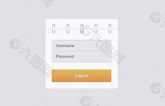 网站会员登陆框PSD源文件