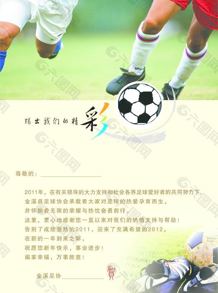 2012足球协会 信卡内页图片