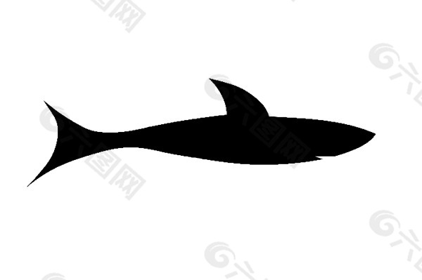 鲨鱼黑剪贴画