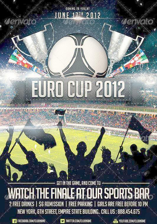 2012 欧洲杯 足球赛海报图片