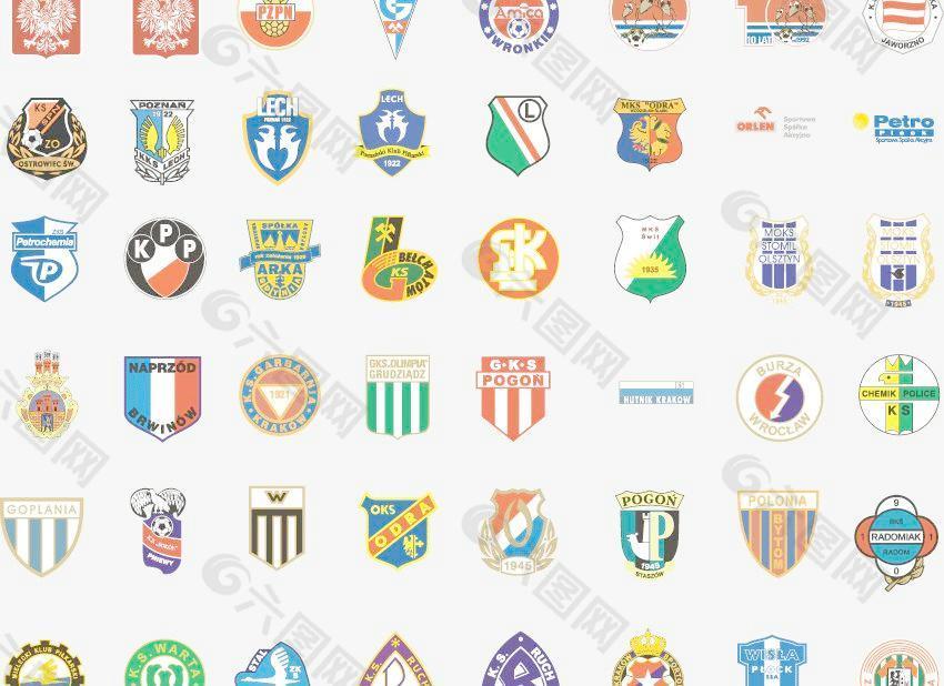 全球2487个足球俱乐部球队标志（波兰）图片