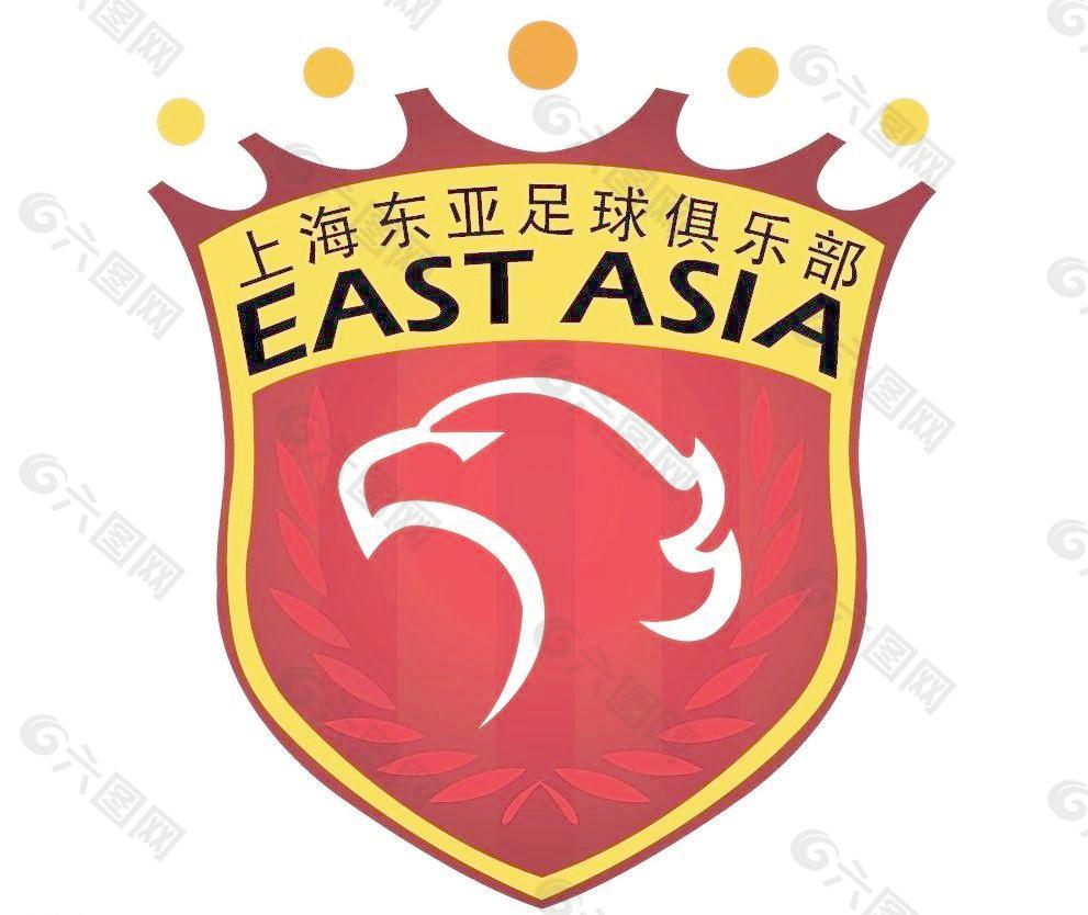 上海东亚队徽矢量图图片