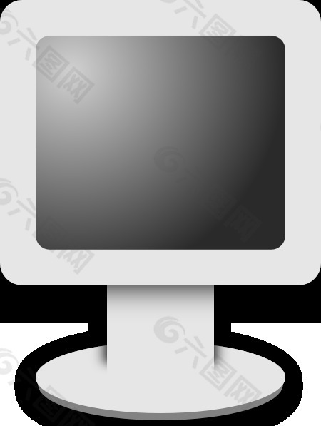 电脑液晶显示屏的灰度剪贴画图标
