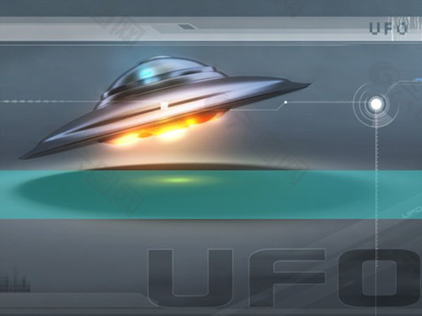 UFO飞碟PPT模板