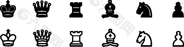 国际象棋符号剪贴画