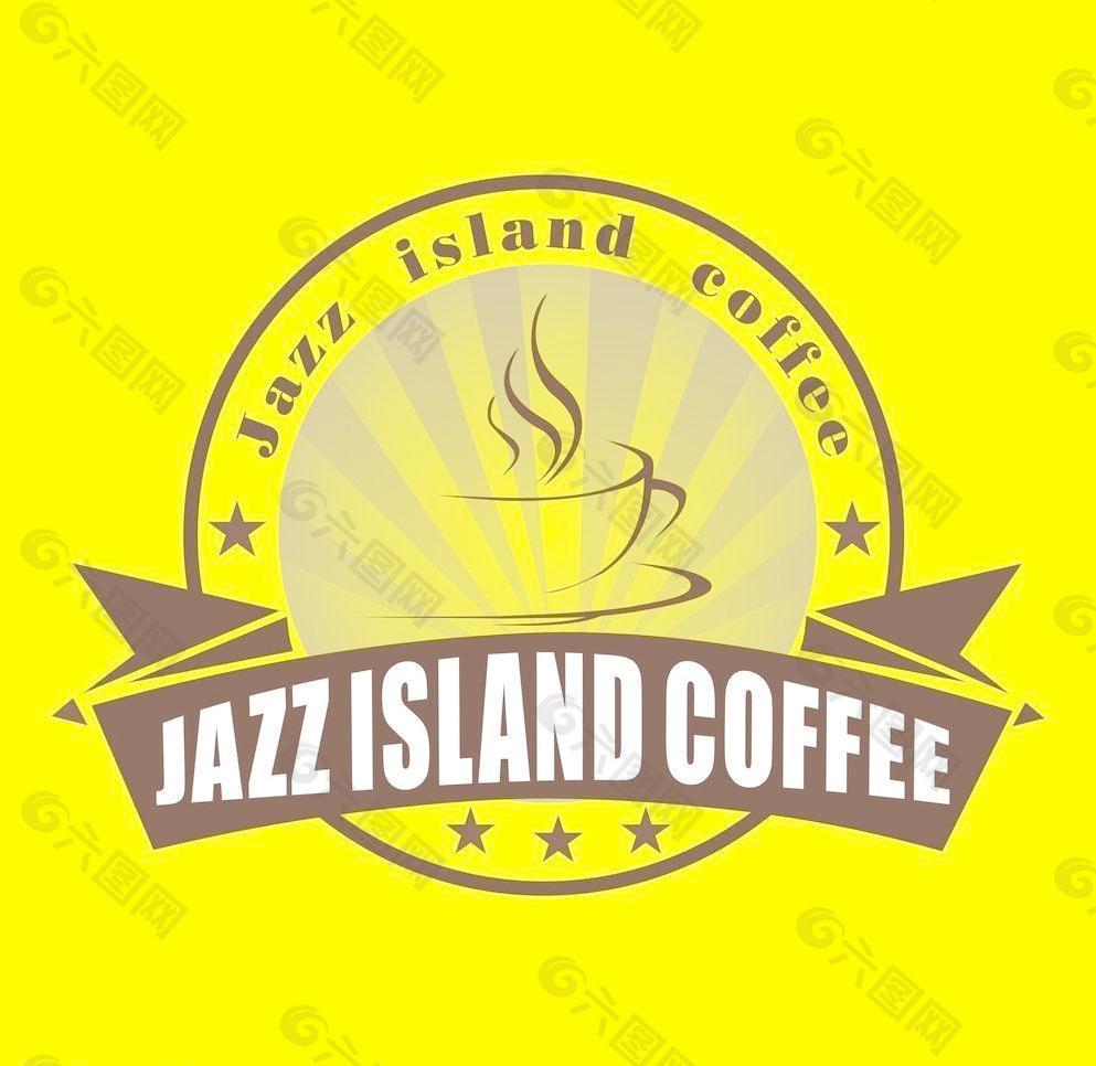 爵士岛咖啡商标图片