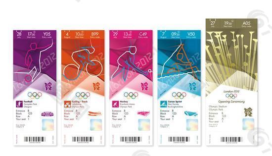 2012年伦敦奥运会门票矢量模板