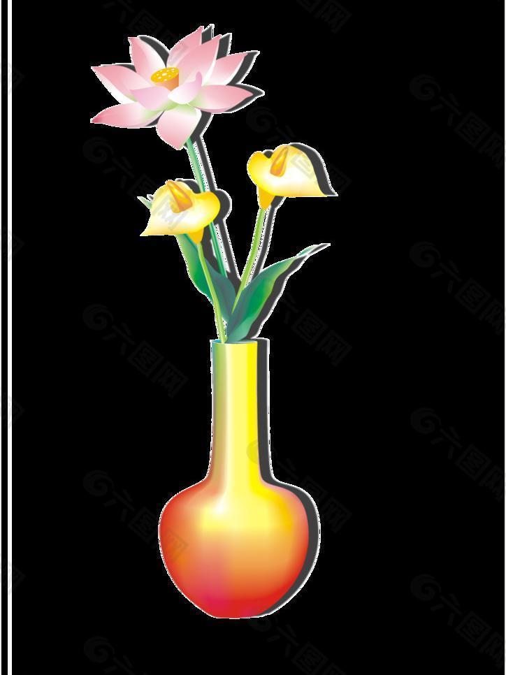 花瓶和花图片