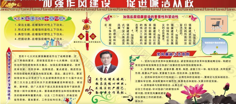 党风廉政版面图片