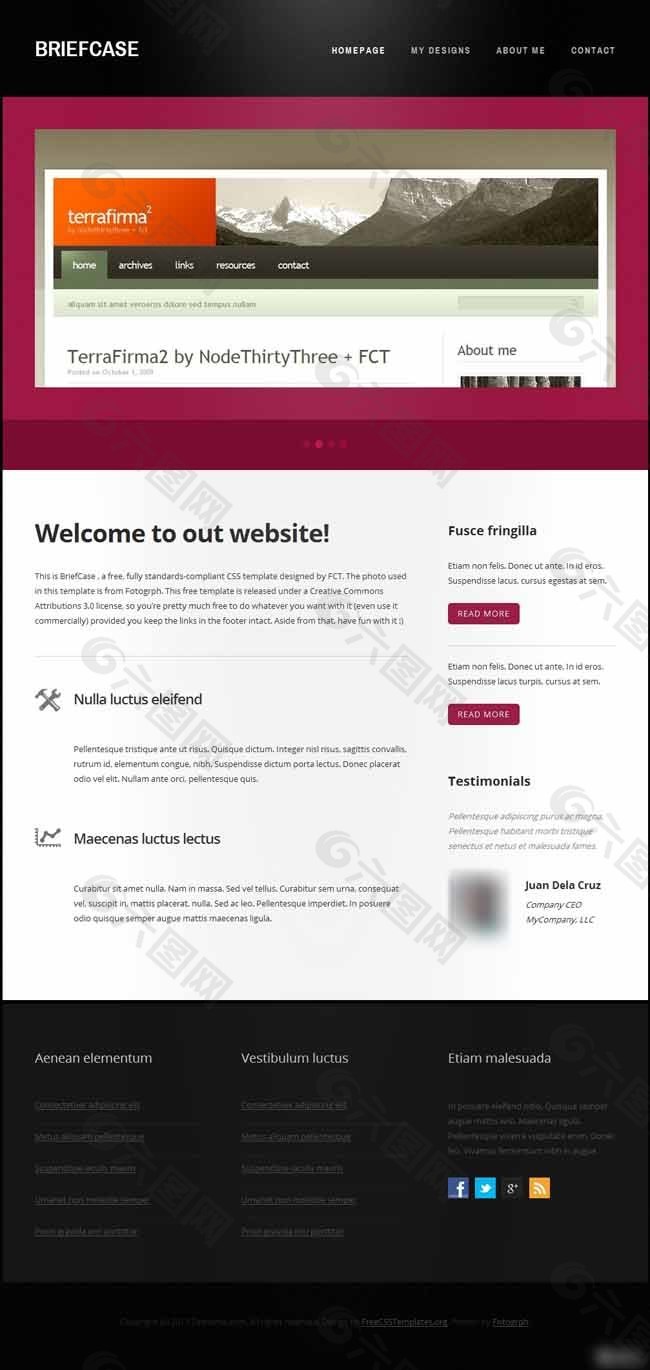 网页设计案例网页模板