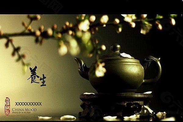 茶壶养生休闲ppt