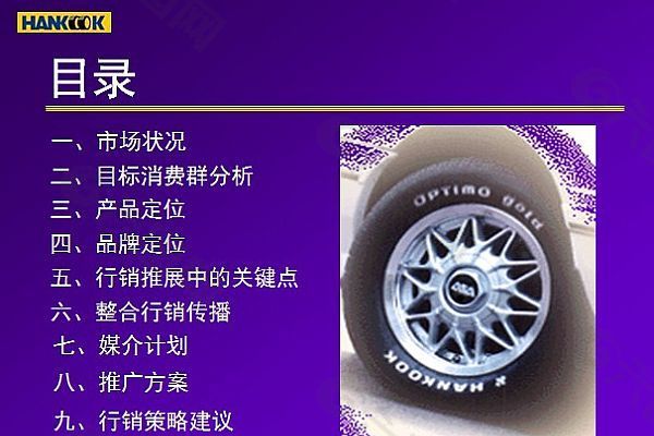 轮胎知识介绍ppt模板