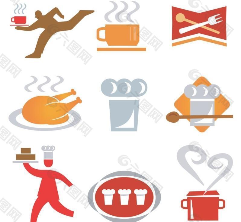 餐厅餐馆食物logo图片