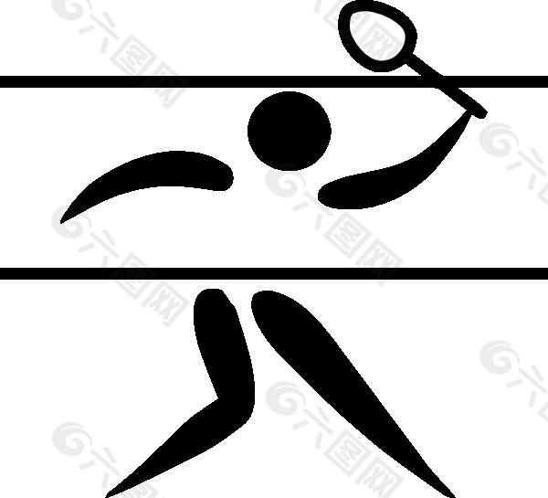 奥运会羽毛球标志图片