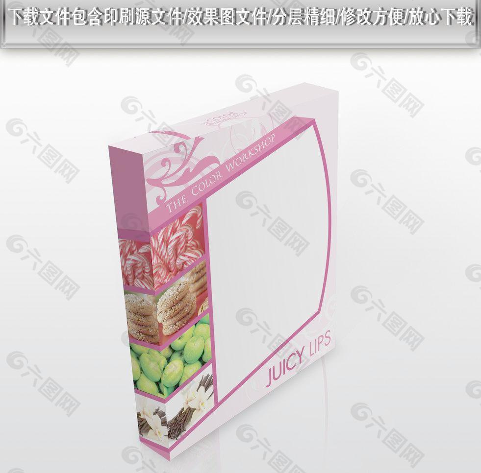 水果味纸盒(展开图)图片