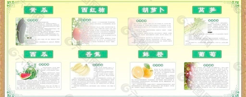 蔬菜 水果的营养成份图片