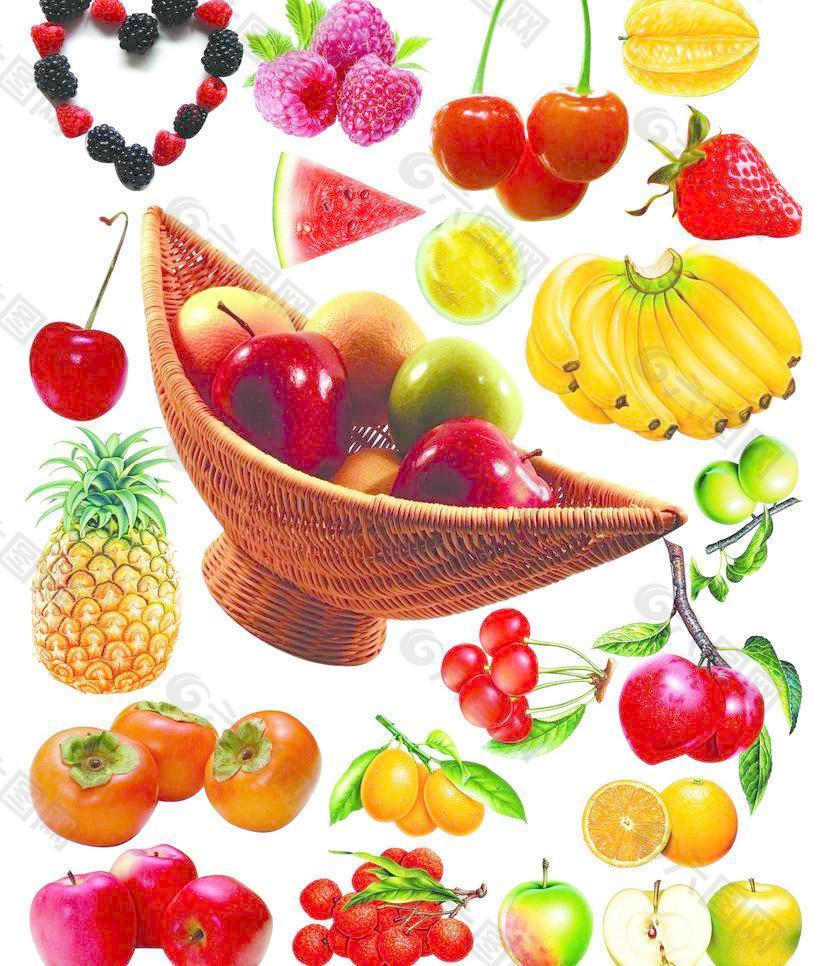水果拼版图片