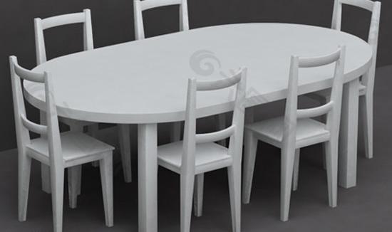 简单餐桌椅图片