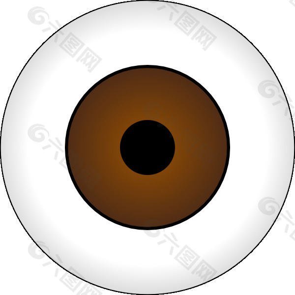 tonlima olhos castanhos棕色眼睛的剪辑艺术