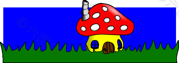 蘑菇家庭剪贴画