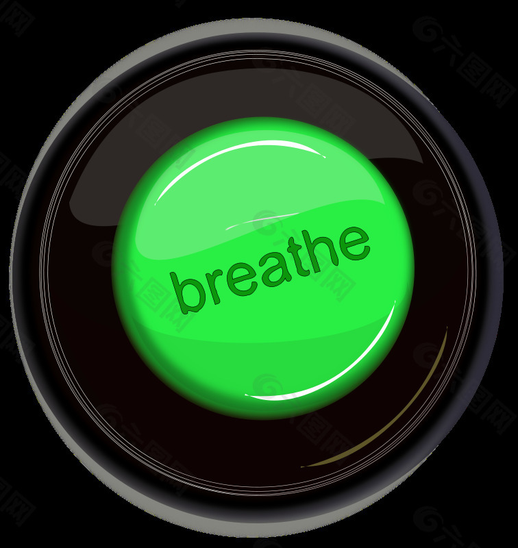 呼吸图标按钮