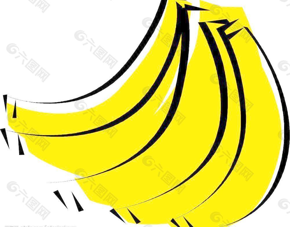 香蕉矢量图片