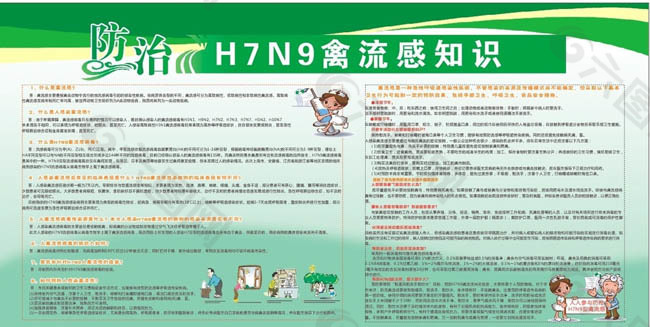 H7N9禽流感海报广告设计