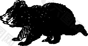 黑熊幼崽夹艺术