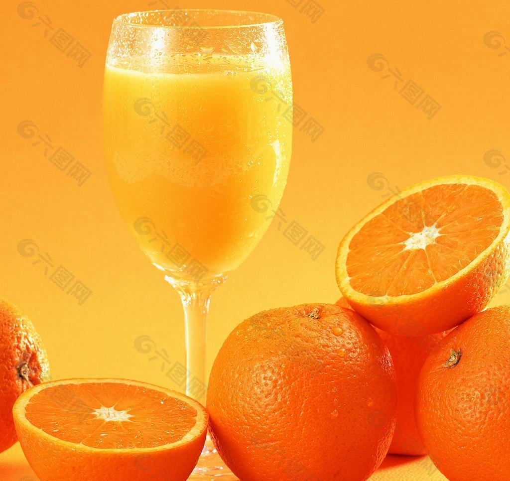 橙汁 饮料图片